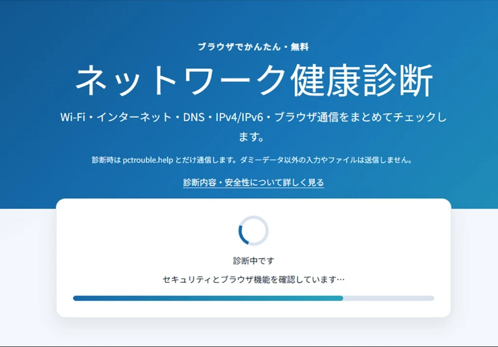 実際の進捗バーと確認中の項目